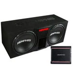 Memphis SRXE12DP Dual 12" Vented Bass Package With SRX600.1V Amplifier - .... Fixed Price $404.96.