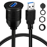 Batige Single Port Usb 3.0 To Female Aux Car Mount Flush Cable 1FT. Fixed Price $11.81.
