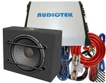 Jbl Stage 1200S Compact 12" Subwoofer Enclosure Audiotek 1800W Amplifier +kit. Fixed Price $379.99.