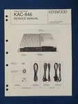 Kenwood KAC-846 Amplifier Service Manual Factory Original The Real Thing. Fixed Price $17.82.