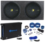 (2) Kicker 50CWCS154 Compc 15" Svc Subwoofers+sealed Box+amplifier+wires. Fixed Price $576.76.
