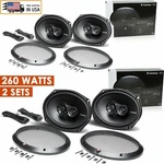 4X Rockford Fosgate Prime R169X3 260W 6X9" 3-WAY Coaxial Speakers Pairs. Fixed Price $219.98.