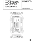 Service Manual For Kenwood KAC-PS650 D, KAC-X650. Fixed Price $13.58.