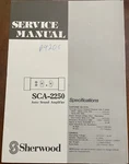 Sherwood SCA-2250 Auto Sound Amplifier Original Service Repair Manual. Fixed Price $19.94.