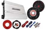 2X Cerwin Vega CVP10D4 10" Subs + Audiobank 5000W Monoblock Amp Kit. Fixed Price $249.99.