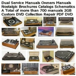 Dual 740 Service Manuals Custom Collection Vintage Repair Pdf Dvd !!. Fixed Price $12.97.