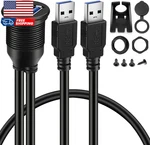 Batige 2 Ports Dual Usb 3.0 To Female Aux Flush Mount Car. Fixed Price $19.64.