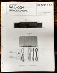 Kenwood KAC-524 Amplifier Service Manual *original*. Fixed Price $14.97.