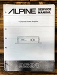 Alpine Model 3531 Power Amplifier Service Manual *original*. Fixed Price $19.97.