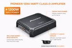 Pioneer GM-DX874 Channel Car Amplifier 1200W Max 100W Rms X4 Class. Fixed Price $189.99.