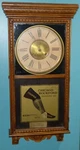 Antique Sessions Oak Advertising Wall Clock Chicago Rockford Hosiery Co. Kenosha. Fixed Price $265.00.