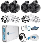 4 Mb Quart NPT1-116 6.5" Black Marine Wakeboard Tower Speakers+amplifier+amp Kit. Fixed Price $521.95.