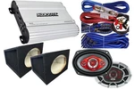Soundxtreme 6X9" 4-WAY Speakers + 800W Amplifier 2X S1 Box Kit. Fixed Price $149.99.