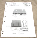 Kenwood KAC-744 Car Amplifier Original Service Repair Manual. Fixed Price $15.95.