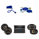 Jensen 2 Pair JS65T & JS69T Speakers + JA4B 4-CH Amp Wiring Kit. Fixed Price $229.99.