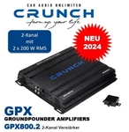 Crunch GPX800.2 2-CHANNEL Amplifier With Bass Level Remote Control. Fixed Price $139.35.