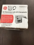 Ge Amp 240-VOLT Non-fuse Disconnect With Gfci Receptacle TFN60RGFRCP. Fixed Price $40.00.