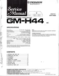 Pioneer GM-H44 Bridgeable Four Channel Power Amplifier, Service Manual Original. Fixed Price $20.00.