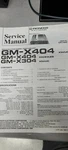 Pioneer GM-X404 / GM-304 Original Service Manual. Fixed Price $15.00.