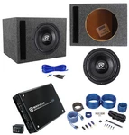 Rockville W10K6D2 V2 10" 2000W Subwoofer+vented Box+mono Amplifier+amp Kit. Fixed Price $292.85.