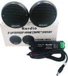 Herdio 3" 140W Marine Bluetooth Speakers Boat Outdoor Wall Stereo + Bt Amplifier. Fixed Price $43.29.
