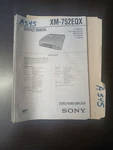 Sony XM-752EQX Service Manual Original Repair Book Stereo Power Amplifier. Fixed Price $49.99.