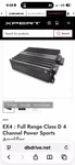 Refurbished Euphoria Expert EX4.4 Channel Amplifier 800 Watt. Fixed Price $300.00.