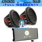 Pkg Soundstream (2) T5.154 15" Subwoofers Speakers + T1.6000DL Bass Amplifier. Fixed Price $799.99.