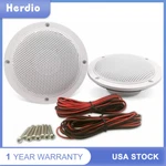 Herdio 4" Waterproof Marine Ceiling Speakers 160W For Kitchen Bathroom Boat Car. Fixed Price $33.22.