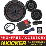 Kicker CWRT102+PS42 Motorcycle/atv/utv Weatherproof Subwoofer+speakers+mono Amp. Fixed Price $435.98.