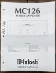 Mcintosh MC126 MC-126 Amplifier Service Manual *original*. Fixed Price $24.97.