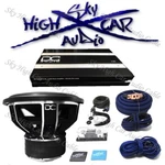 Dc Audio Package: (1) Xl Elite 12 " D2 2.0K Amp & Ga Sky High Kit. Fixed Price $1072.50.
