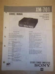 Sony Service Manual XM-701 Amplifier/amp Original Repair. Fixed Price $9.98.