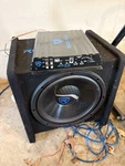 Rockville RV12.1C Inch 600W Subwoofer With Amplifier Car Audio. Fixed Price $80.00.