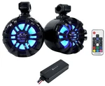 (2) Rockville 6.5" Led Black Tower Speakers+bluetooth Amplifier For Atv/utv/rzr. Fixed Price $344.90.