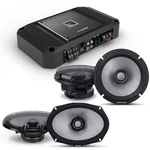 Alpine R2-A60F 600W Rms Car Amplifier With 6.5" W/ 6X9 Coaxial Speakers. Fixed Price $1123.85.