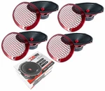 4) DS18 PRO-X694BM 6X9 Midrange Loud Speakers 1600W Ohm Car Audio Bass. Fixed Price $313.97.