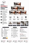 Lot Of 6 Axis M3045-V Dome Network Cameras Poe Ip Security. Fixed Price $191.87.