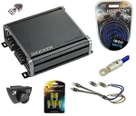 Kicker 46CXA4001 Amp, 46CXARC Remote Control & HA-AK4 Kit. Fixed Price $299.95.