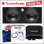Rockford Fosgate R2-2X12 Dual 12" Enclosure + R2-500X1 Mono Amp W/ Free Kit. Fixed Price $679.98.