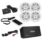 Boss Audio ASK904B.64 Channel Marine Amplifier 6.5" Speaker Kit White. Fixed Price $277.35.