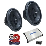 2X Memphis PRX12FT 12" Subwoofers + Audiotek 7000W Car Amplifier Kit. Fixed Price $419.99.