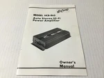 Hi- Comp Model HCB-865 Auto Stereo Power Amplifier Manual.. Fixed Price $9.99.