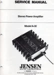 Service Manual Repair Jensen Model A-30 Stereo Power Amplifier. Fixed Price $19.98.