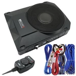Mb Quart 10" 800 Watt Under-seat Slim Amplified Car Subwoofer + Wire Kit. Fixed Price $179.99.