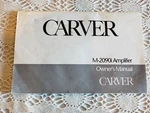 Carver M-2090I Amplifier Owners Manual Template. Fixed Price $20.22.