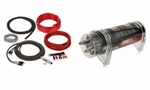 Belva BB2D Farad Capacitor With Red Digital Voltage Meter + 8 Gauge Amp Kit. Fixed Price $74.95.