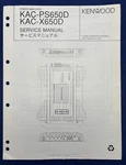Original Kenwood KAC-PS650D X650D Amplifier Service Manual. Fixed Price $19.95.