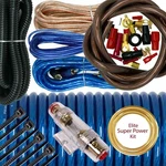 Audiotek 4 Gauge Kit Amplifier Install Wiring Complete Wire 2300W Blue. Fixed Price $29.95.