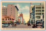 Phoenix Arizona Az Postcard Looking North Central Avenue Hotel Adams Route 66. Fixed Price $9.74.